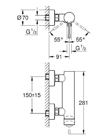 Grohe dušas jaucējkrāns Essence New 33636GN1 - 3