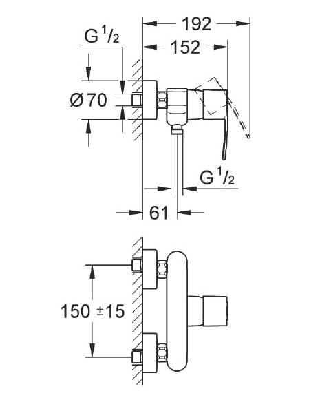 Grohe dušas jaucējkrāns Wave Cosmopolitan 23208000 - 4