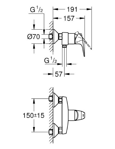 Grohe dušas jaucējkrāns StartFlow 23771000 - 3