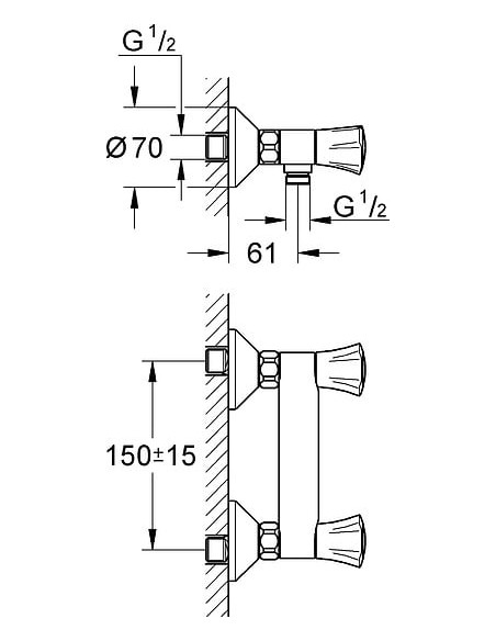 Grohe dušas jaucējkrāns Costa 26330001 - 4