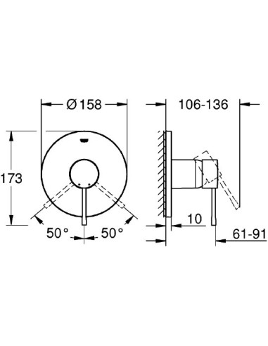 Grohe dušas jaucējkrāns Essence 24057001 - 4