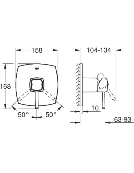 Grohe dušas jaucējkrāns Grandera 24067000 - 3
