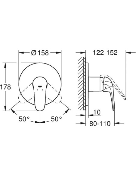 Grohe dušas jaucējkrāns Eurostyle New 24046003 - 3 Grohe dušas jaucējkrāns Eurostyle New 24046003 - 3