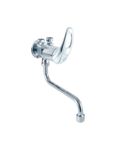 Wall-mounted washbasin / sink mixer for low-pressure...