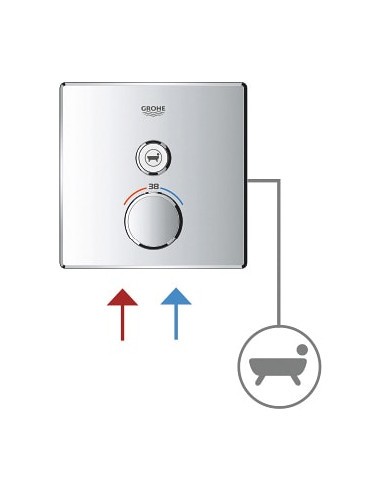 Grohe termostata jaucējkrāns dušai Grohtherm SmartControl 29123000 - 8
