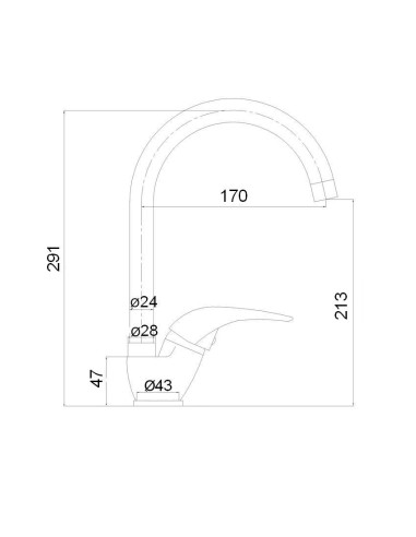 Virtuves izlietnes krāns MG-3255, SATO