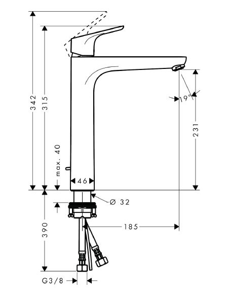 Hansgrohe izlietnes jaucējkrāns Focus 31531000