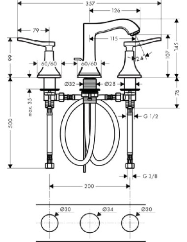 Hansgrohe izlietnes jaucējkrāns Metropol...