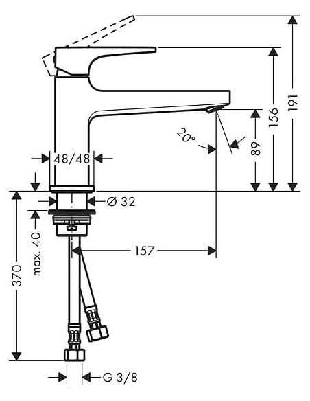Hansgrohe izlietnes jaucējkrāns Metropol 32502000