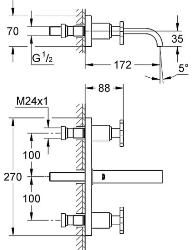 Grohe izlietnes jaucējkrāns Allure 20190000 - 6