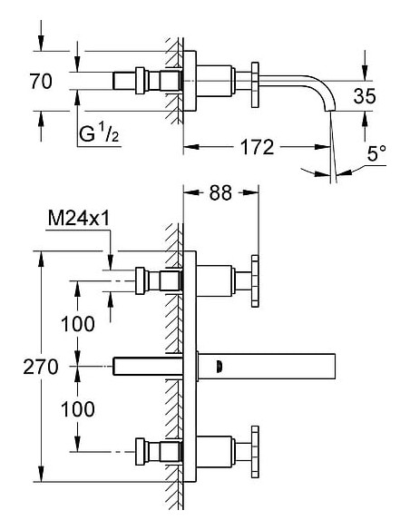 Grohe izlietnes jaucējkrāns Allure 20190000 - 6