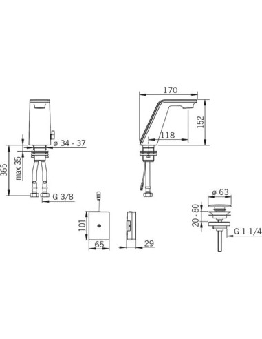 Oras izlietnes jaucējkrāns Il Bagno Alessi 8710F