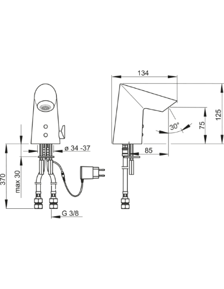 Oras izlietnes jaucējkrāns Optima 1724FT