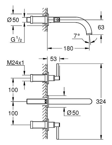 Grohe izlietnes jaucējkrāns Atrio New 20169AL3 - 3