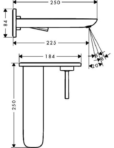 Hansgrohe izlietnes jaucējkrāns PuraVida 15085000