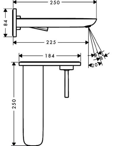 Hansgrohe izlietnes jaucējkrāns PuraVida 15085400