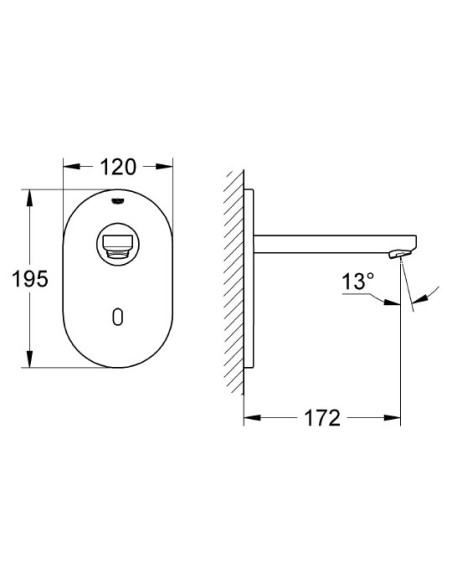 Grohe izlietnes jaucējkrāns Euroeco Cosmopolitan E 36273000 - 5 Grohe izlietnes jaucējkrāns Euroeco Cosmopolitan E 36273000 - 5
