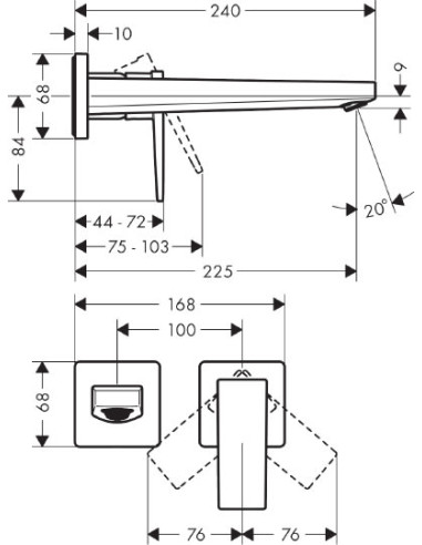 Hansgrohe izlietnes jaucējkrāns Metropol 32526140