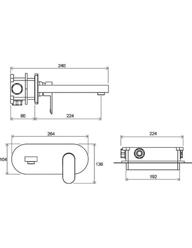Ravak izlietnes jaucējkrāns Chrome CR 019.00 - 3