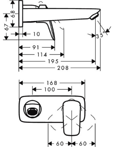 Hansgrohe izlietnes jaucējkrāns Logis 71220000