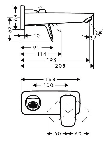 Hansgrohe izlietnes jaucējkrāns Logis 71220000