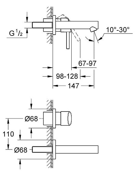Grohe izlietnes jaucējkrāns Concetto 19575001 - 4