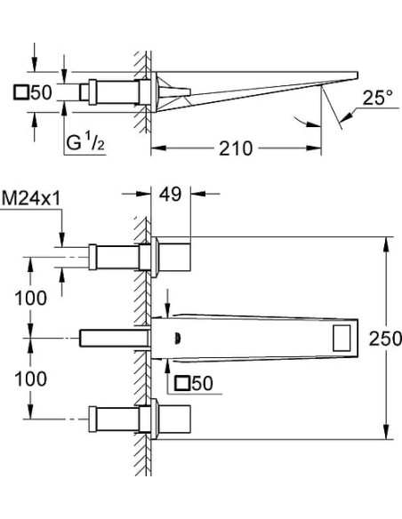 Grohe izlietnes jaucējkrāns Allure Brilliant 20348000 - 5