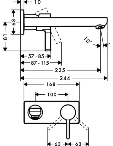 Hansgrohe izlietnes jaucējkrāns Metris S 31163000