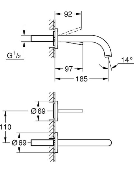 Grohe izlietnes jaucējkrāns Atrio New Joy 19287AL3 - 3