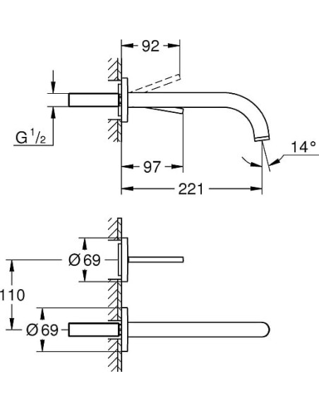 Grohe izlietnes jaucējkrāns Atrio New Joy 19918AL3 - 3