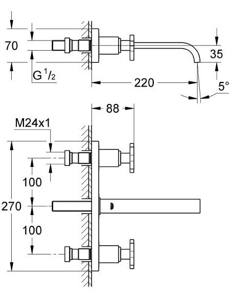 Grohe izlietnes jaucējkrāns Allure 20192000 - 4