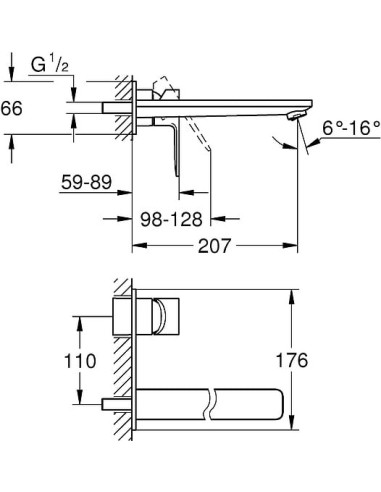 Grohe izlietnes jaucējkrāns Lineare New 23444DC1 - 3