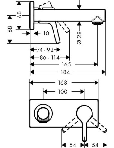 Hansgrohe izlietnes jaucējkrāns Talis S 72110000
