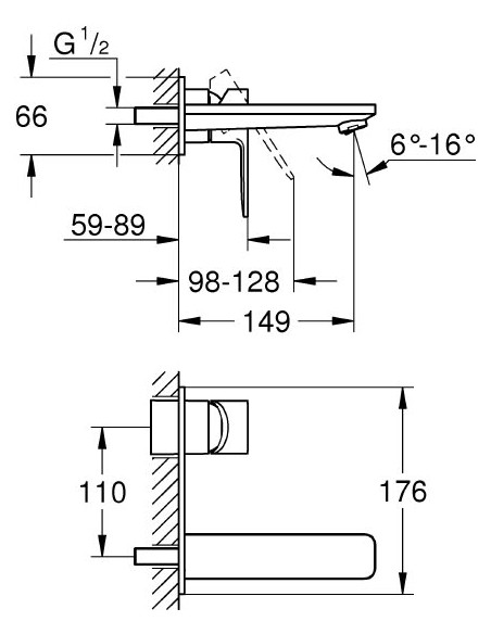 Grohe izlietnes jaucējkrāns Lineare 19409001 - 3 Grohe izlietnes jaucējkrāns Lineare 19409001 - 3