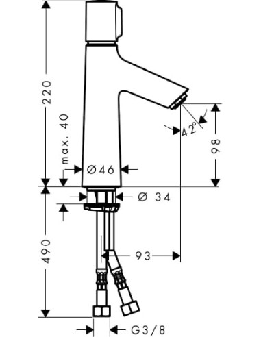 Hansgrohe izlietnes jaucējkrāns Talis Select S...