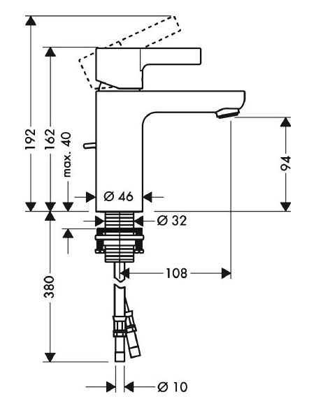 Hansgrohe izlietnes jaucējkrāns Metris S 31060000