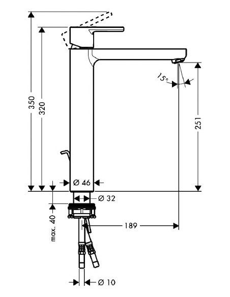 Hansgrohe izlietnes jaucējkrāns Metris S 31022000