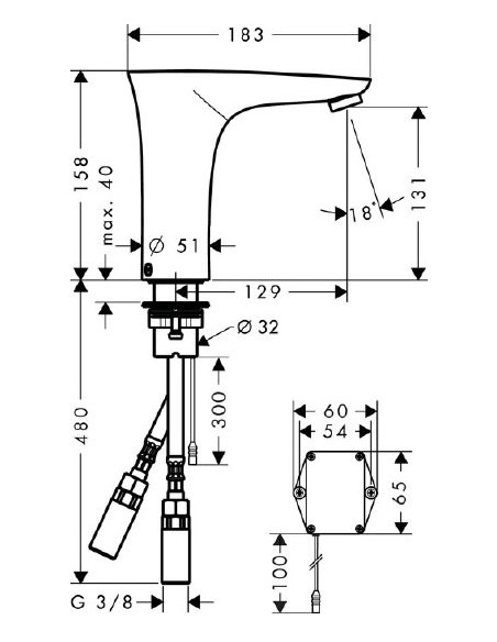 Hansgrohe izlietnes jaucējkrāns PuraVida 15170000
