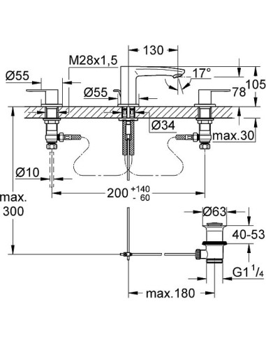 Grohe izlietnes jaucējkrāns Eurostyle Cosmopolitan 20208002 - 14