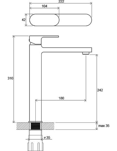 Ravak izlietnes jaucējkrāns Chrome CR 015.00 - 3
