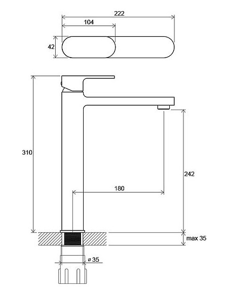 Ravak izlietnes jaucējkrāns Chrome CR 015.00 - 3