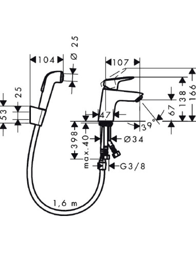 Hansgrohe izlietnes jaucējkrāns Logis 71290000