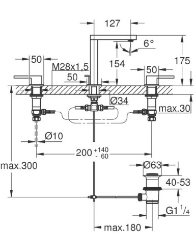 Grohe izlietnes jaucējkrāns Plus 20301003 - 3