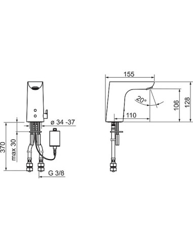 Oras izlietnes jaucējkrāns Electra 6151F