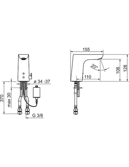 Oras izlietnes jaucējkrāns Electra 6151F