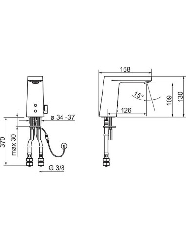 Oras izlietnes jaucējkrāns Electra 6125F