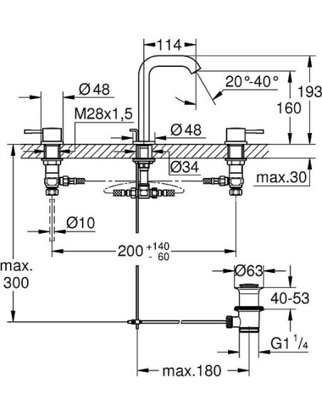 Grohe izlietnes jaucējkrāns Essence New 20296001 - 5 Grohe izlietnes jaucējkrāns Essence New 20296001 - 5