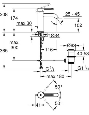 Grohe izlietnes jaucējkrāns Essence New 23589DL1 - 3