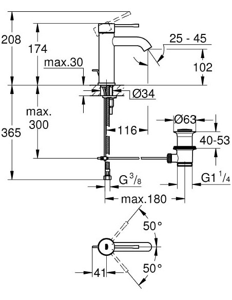 Grohe izlietnes jaucējkrāns Essence New 23589DL1 - 3 Grohe izlietnes jaucējkrāns Essence New 23589DL1 - 3