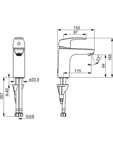 Oras izlietnes jaucējkrāns Safira 1011F